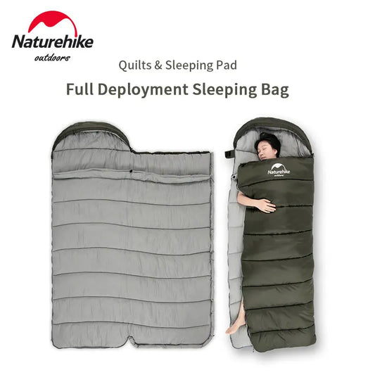 Naturehike Sleeping Bag Ultralight Cotton Sleeping Bag Winter Sleeping Bag Lightweight Waterproof Outdoor Quilt Sleeping Bag