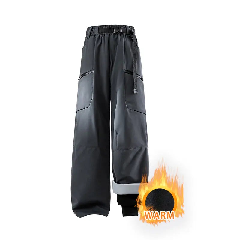 Winter Hiking Pants Women Outdoor 3 In 1 Removable Trousers Waterproof Windproof Fleece Soft Shell Trekking Camping Skiing Pants