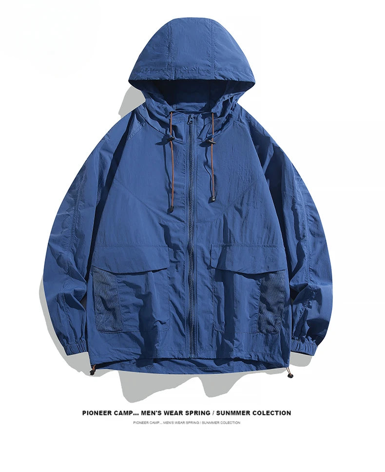 Upf 50+ Unisex Light Breathable Outdoor Waterproof Coat Sun Uv Quick Dry Protectionacket Hooded Soft  Jackets