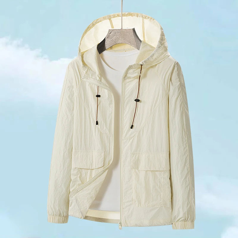 Upf 50+ Unisex Light Breathable Outdoor Waterproof Coat Sun Uv Quick Dry Protectionacket Hooded Soft  Jackets