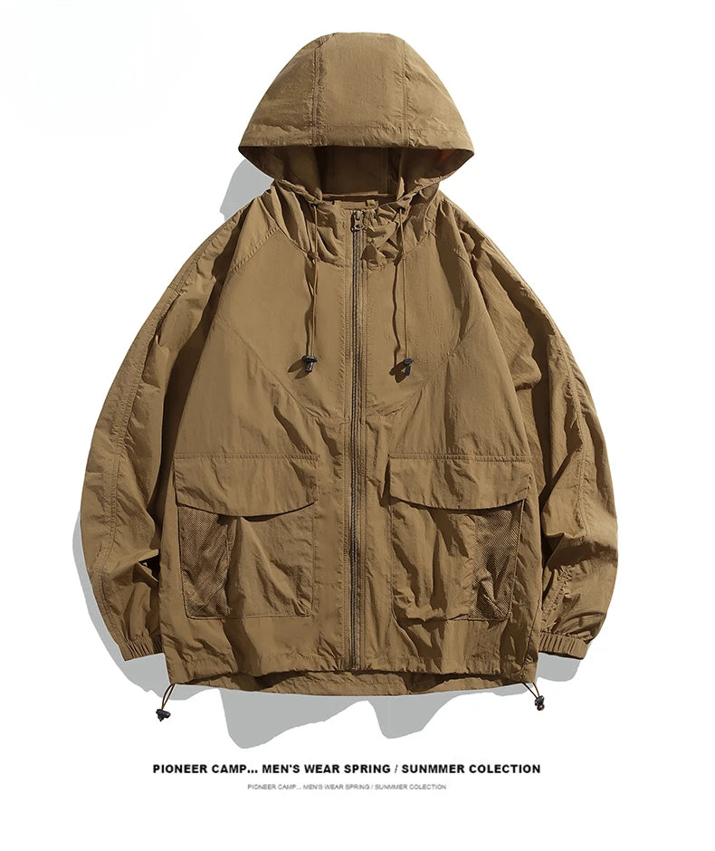 Upf 50+ Unisex Light Breathable Outdoor Waterproof Coat Sun Uv Quick Dry Protectionacket Hooded Soft  Jackets