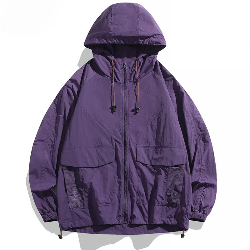 Upf 50+ Unisex Light Breathable Outdoor Waterproof Coat Sun Uv Quick Dry Protectionacket Hooded Soft  Jackets