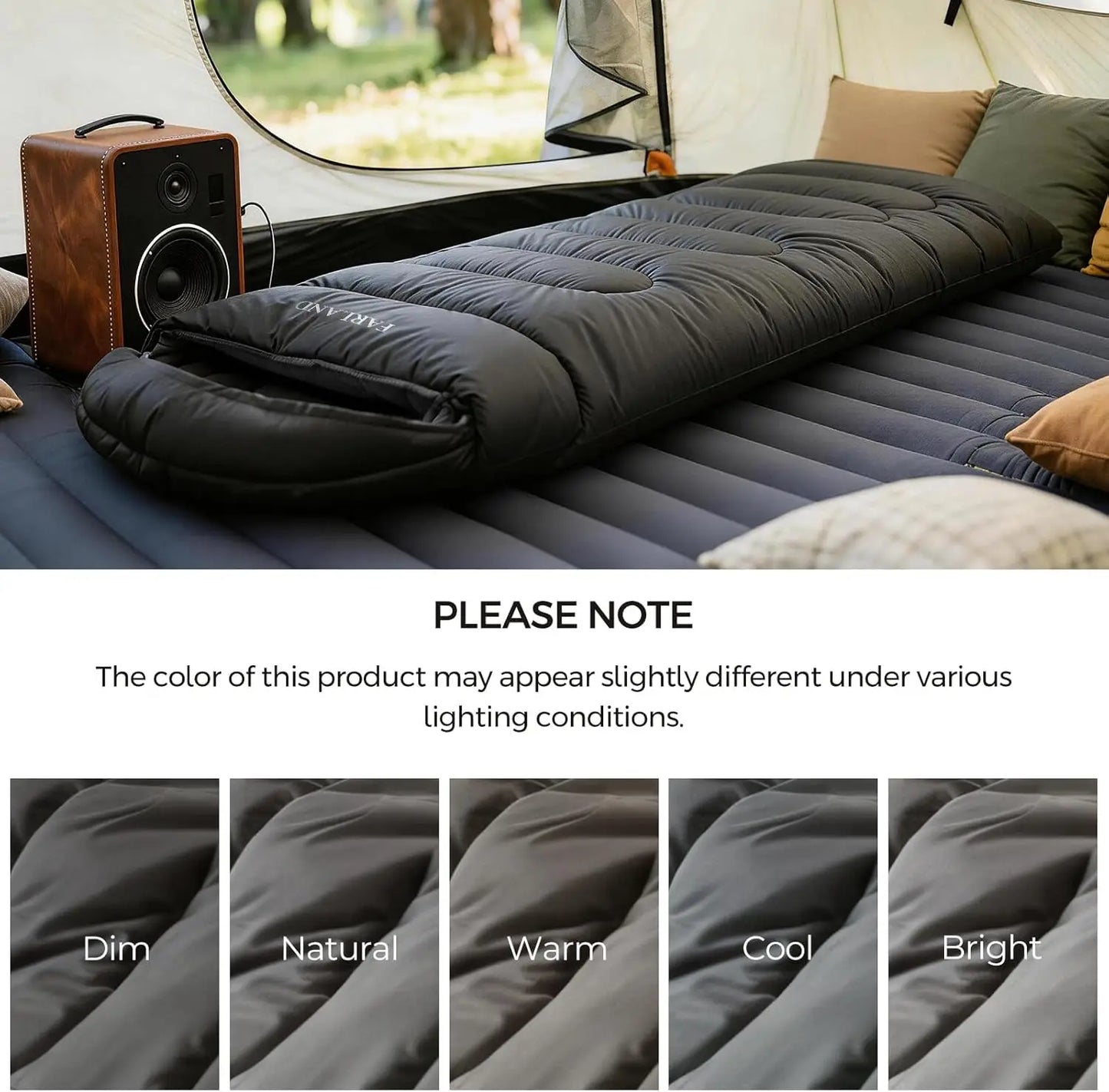 Sleeping Bag for Adults, Cold Weather & Warm Plush Fleece-Lined Interior - Portable Waterproof
