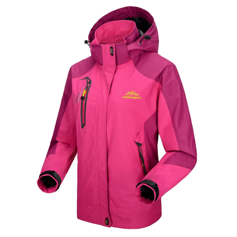 Autumn Women's Waterproof Jacket Outdoor Softshell Raincoat for Hiking Travel Trekking Camping Jacket Windbreaker