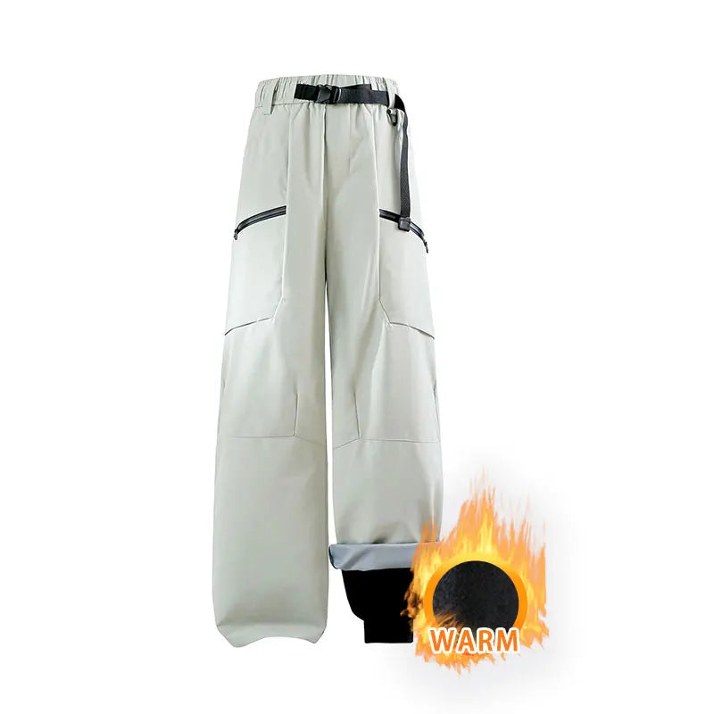 Winter Hiking Pants Women Outdoor 3 In 1 Removable Trousers Waterproof Windproof Fleece Soft Shell Trekking Camping Skiing Pants