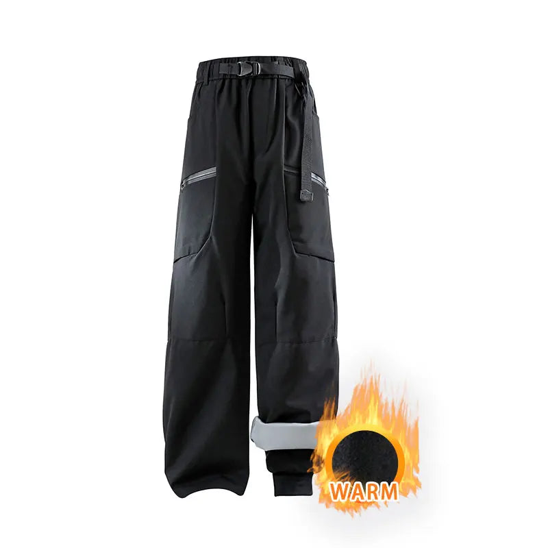 Winter Hiking Pants Women Outdoor 3 In 1 Removable Trousers Waterproof Windproof Fleece Soft Shell Trekking Camping Skiing Pants