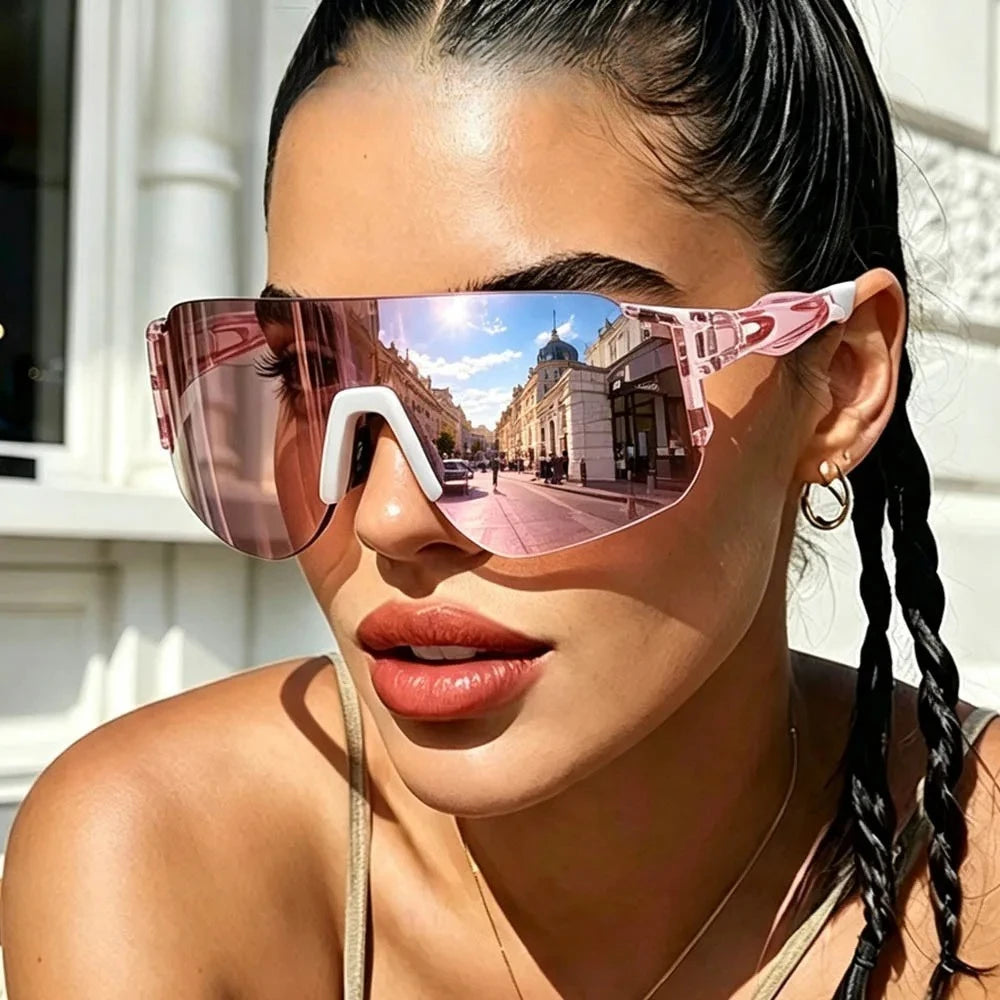 New Square Ski Big Sunglasses Men Riding Sunglasses Driving Glasses Outdoor Sports Women Ski Goggles Large Protective Glasses