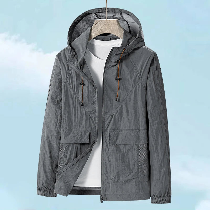 Upf 50+ Unisex Light Breathable Outdoor Waterproof Coat Sun Uv Quick Dry Protectionacket Hooded Soft  Jackets