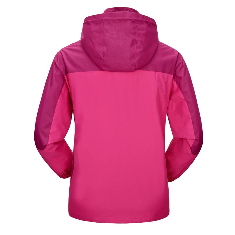 Autumn Women's Waterproof Jacket Outdoor Softshell Raincoat for Hiking Travel Trekking Camping Jacket Windbreaker