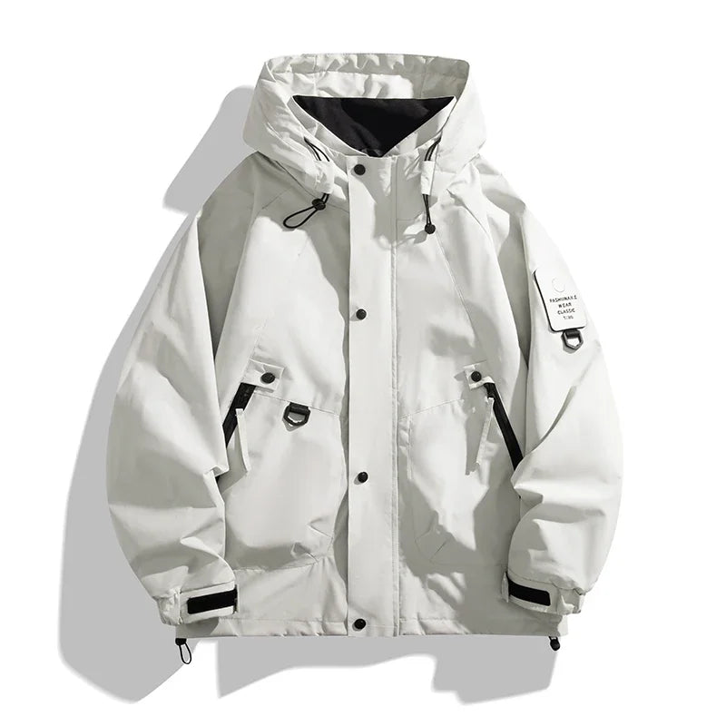 Men Women Waterproof Hiking Jacket Windproof Camping Windbreakers Oilproof Fishing Trekking Jacket Autumn Spring Sport Rain Coat