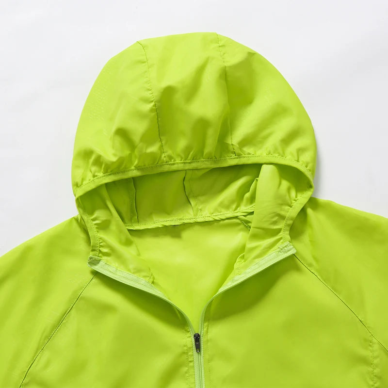 LNGXO Men's Women's Waterproof Hiking Jackets Quick Dry Sun Protective Windbreaker Unisex Camping Climbing Outdoor Rain Coat