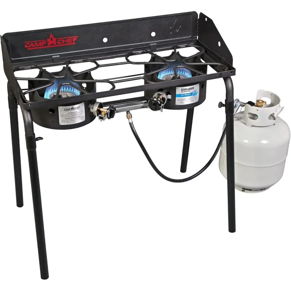 2-Burner Portable Outdoor Camping Cooking Stove