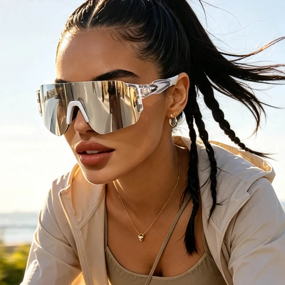 New Square Ski Big Sunglasses Men Riding Sunglasses Driving Glasses Outdoor Sports Women Ski Goggles Large Protective Glasses