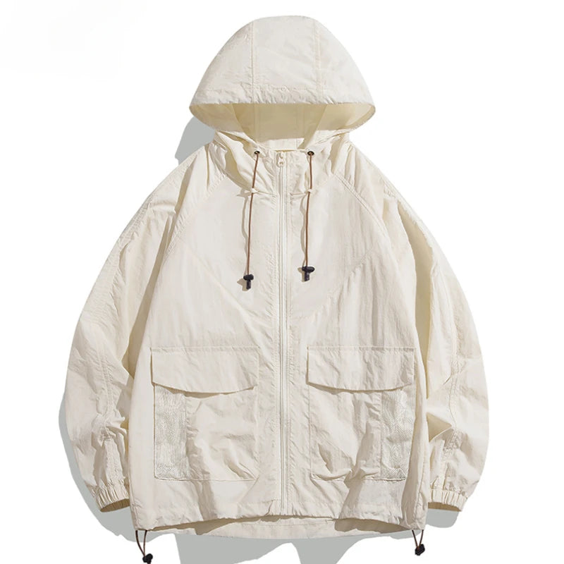 Upf 50+ Unisex Light Breathable Outdoor Waterproof Coat Sun Uv Quick Dry Protectionacket Hooded Soft  Jackets