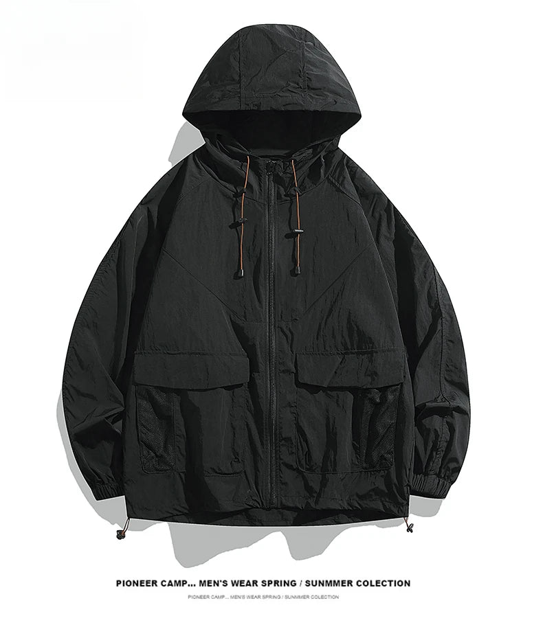 Upf 50+ Unisex Light Breathable Outdoor Waterproof Coat Sun Uv Quick Dry Protectionacket Hooded Soft  Jackets