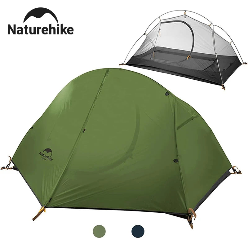 Naturehike Cycling Tent 1 Person Portable Ultralight Backpacking Trekking Tent Waterproof Double Layer Camping Tent