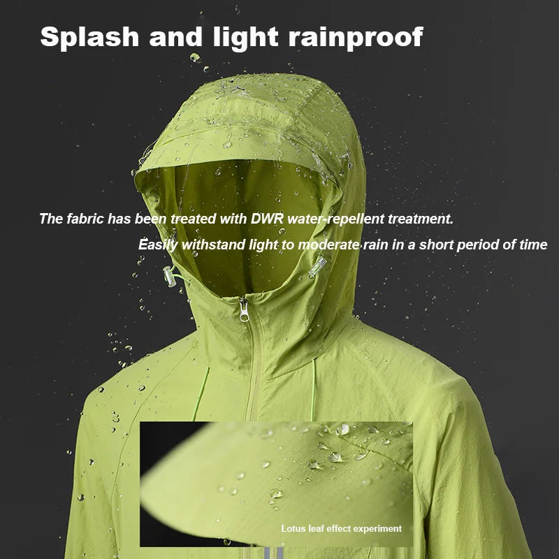 Summer Sun Protection Clothing For Men And Women, Lightweight Anti-UV Breathable Skin Clothing, Outdoor Sports Camping Jacket,