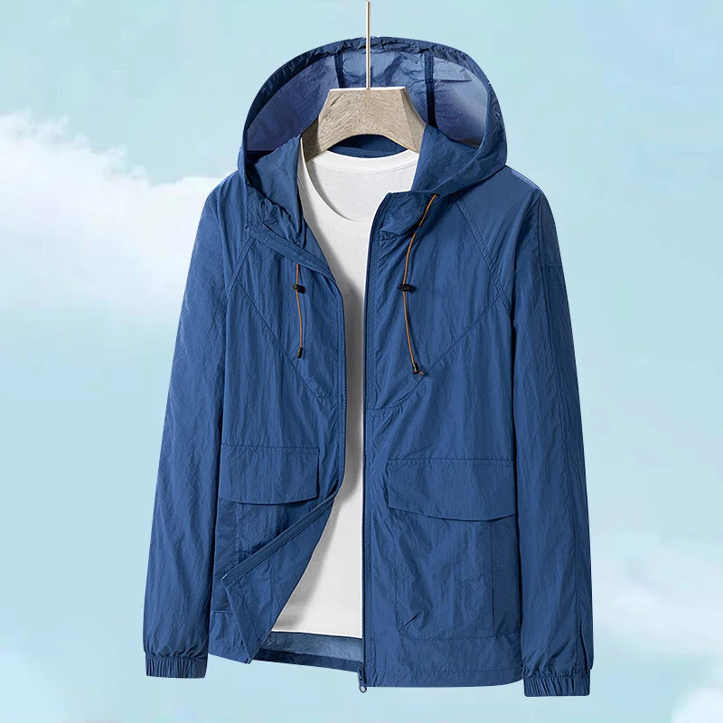 Upf 50+ Unisex Light Breathable Outdoor Waterproof Coat Sun Uv Quick Dry Protectionacket Hooded Soft  Jackets