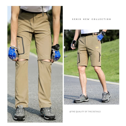 UETEEY Men Women Spring Hiking Pants Camping Trekking Trousers Quick Dry Breathable Outdoor Detachable Two Sections Couple Pants