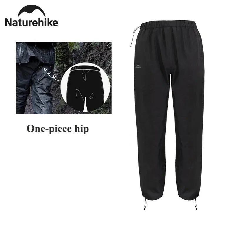 Naturehike  Rainproof Pant Outdoor Portable Hiking Travel Waterproof Breathable Fishing Pants Men Women Windproof Sport Pants