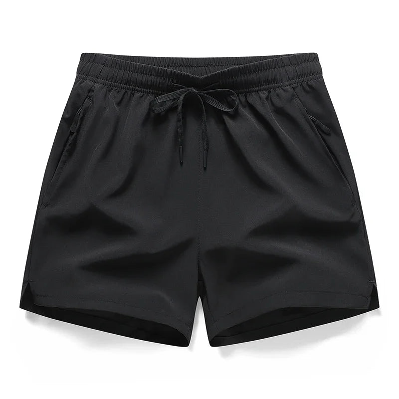 New Men's Sports Casual 3/4 Shorts With Ice Silk Lightweight Sweat-absorbing Outdoor Quick Drying Running Fitness Loose Pants